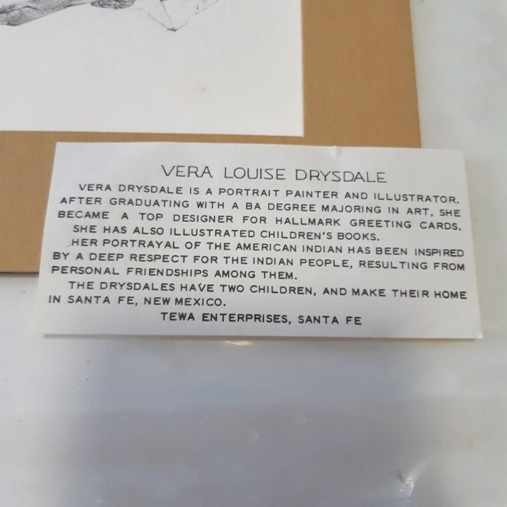 Vintage 70s Vera Louise Drysdale mother and child artwork 8"x10" print - Picture 4 of 6